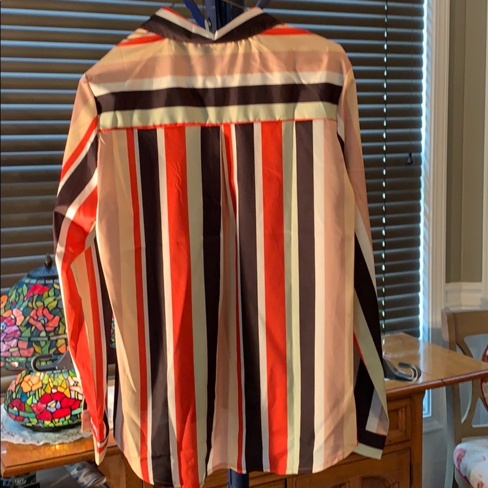 Button Down Collared Blouse Size Large Nwot - image 2